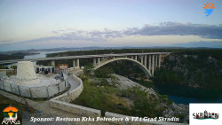 Skradin, řeka Krka, most A1