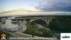 Skradin, řeka Krka, most A1