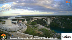 Skradin, řeka Krka, most A1