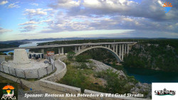 Skradin, řeka Krka, most A1