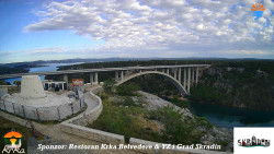 Skradin, řeka Krka, most A1