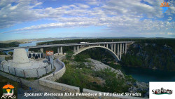Skradin, řeka Krka, most A1