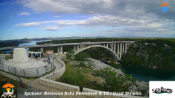 Skradin, řeka Krka, most A1