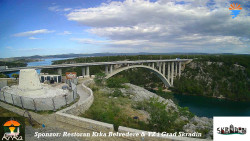 Skradin, řeka Krka, most A1