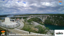 Skradin, řeka Krka, most A1