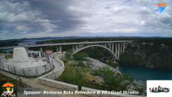 Skradin, řeka Krka, most A1