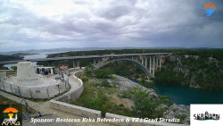 Skradin, řeka Krka, most A1