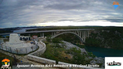 Skradin, řeka Krka, most A1