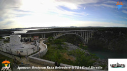 Skradin, řeka Krka, most A1