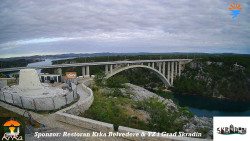 Skradin, řeka Krka, most A1