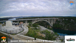 Skradin, řeka Krka, most A1