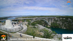 Skradin, řeka Krka, most A1