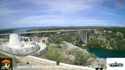 Skradin, řeka Krka, most A1