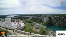 Skradin, řeka Krka, most A1