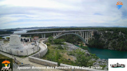 Skradin, řeka Krka, most A1