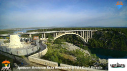 Skradin, řeka Krka, most A1