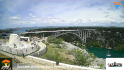 Skradin, řeka Krka, most A1