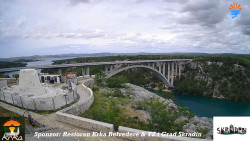 Skradin, řeka Krka, most A1