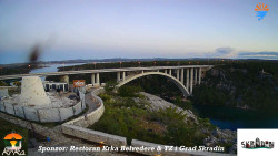 Skradin, řeka Krka, most A1