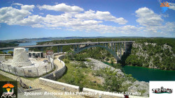 Skradin, řeka Krka, most A1