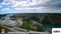 Skradin, řeka Krka, most A1