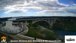 Skradin, řeka Krka, most A1
