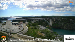 Skradin, řeka Krka, most A1