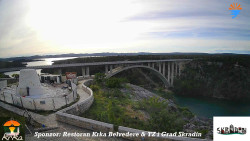 Skradin, řeka Krka, most A1