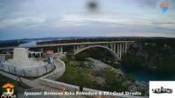 Skradin, řeka Krka, most A1