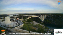 Skradin, řeka Krka, most A1