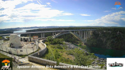 Skradin, řeka Krka, most A1