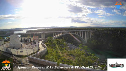 Skradin, řeka Krka, most A1