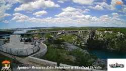 Skradin, řeka Krka, most A1