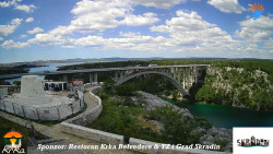 Skradin, řeka Krka, most A1