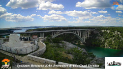 Skradin, řeka Krka, most A1
