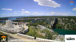 Skradin, řeka Krka, most A1