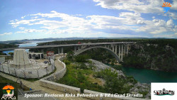 Skradin, řeka Krka, most A1