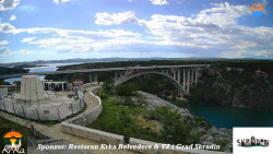 Skradin, řeka Krka, most A1