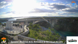 Skradin, řeka Krka, most A1
