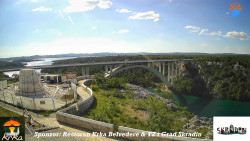 Skradin, řeka Krka, most A1