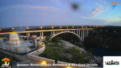 Skradin, řeka Krka, most A1