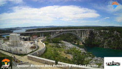 Skradin, řeka Krka, most A1