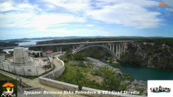 Skradin, řeka Krka, most A1