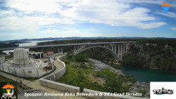 Skradin, řeka Krka, most A1