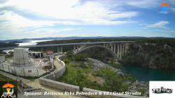 Skradin, řeka Krka, most A1