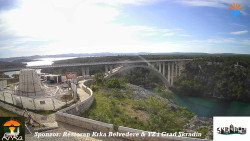 Skradin, řeka Krka, most A1