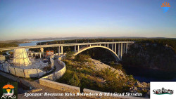 Skradin, řeka Krka, most A1