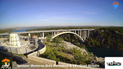 Skradin, řeka Krka, most A1