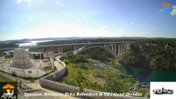 Skradin, řeka Krka, most A1
