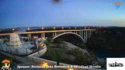 Skradin, řeka Krka, most A1